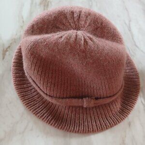 Women’s Ben Berger Knit Bucket Hat One Size Red Orange